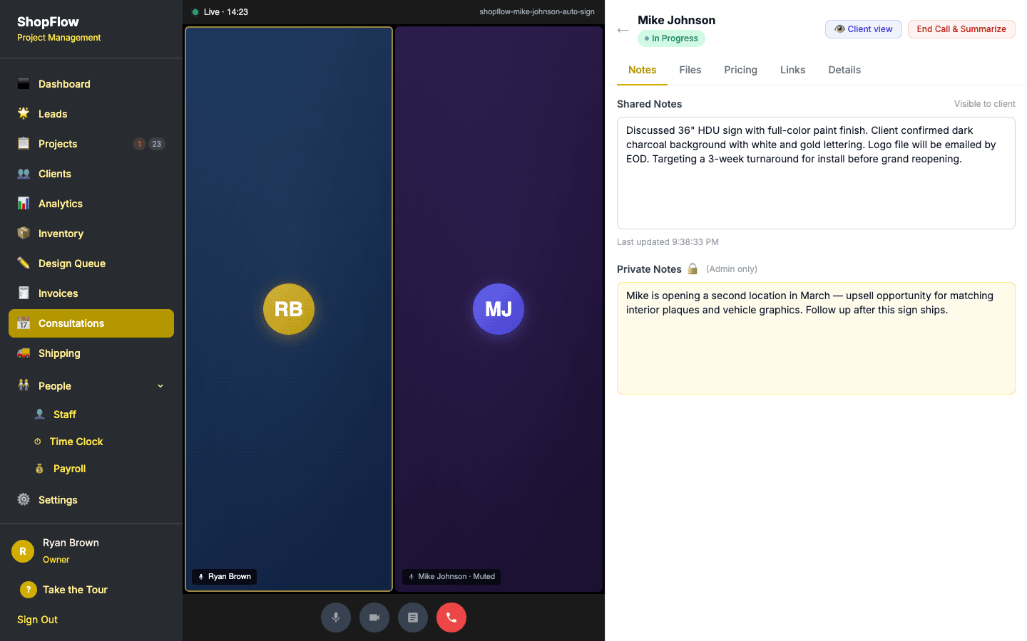 Consultation Video Calls